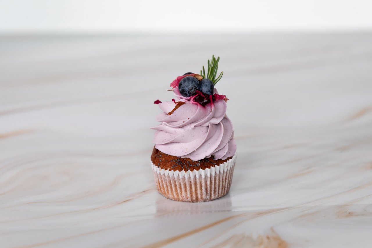 Makovo-borůvkový cupcakes 